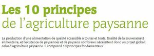 Les 10 principes politiques de l’Agriculture paysanne