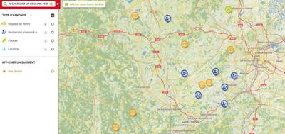 Carte des fermes pour s'installer ! 