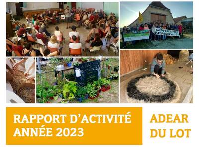 Le rapport d'activité 2023 de l'Adear du Lot