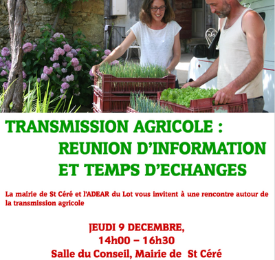 St Céré : Encourager les transmissions de ferme sur la commune