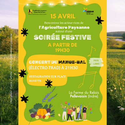 Soirée paysanne festive - Congrès commun ARDEAR et Confédération paysanne Centre-Val de Loire