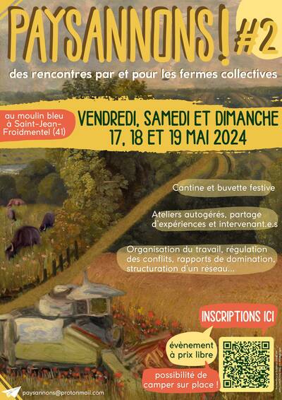 📣 RENCONTRES COLLECTIFS AGRICOLES 