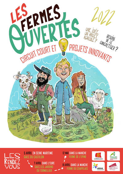 📣 Les portes ouvertes à destination des porteurs de projets agricoles - Printemps 2022