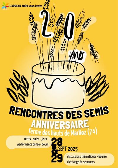 20 ans déjà ! Rencontres des semis-anniversaire