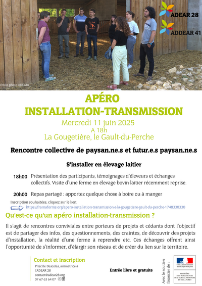 Apéro installation-transmission le 11 juin 
