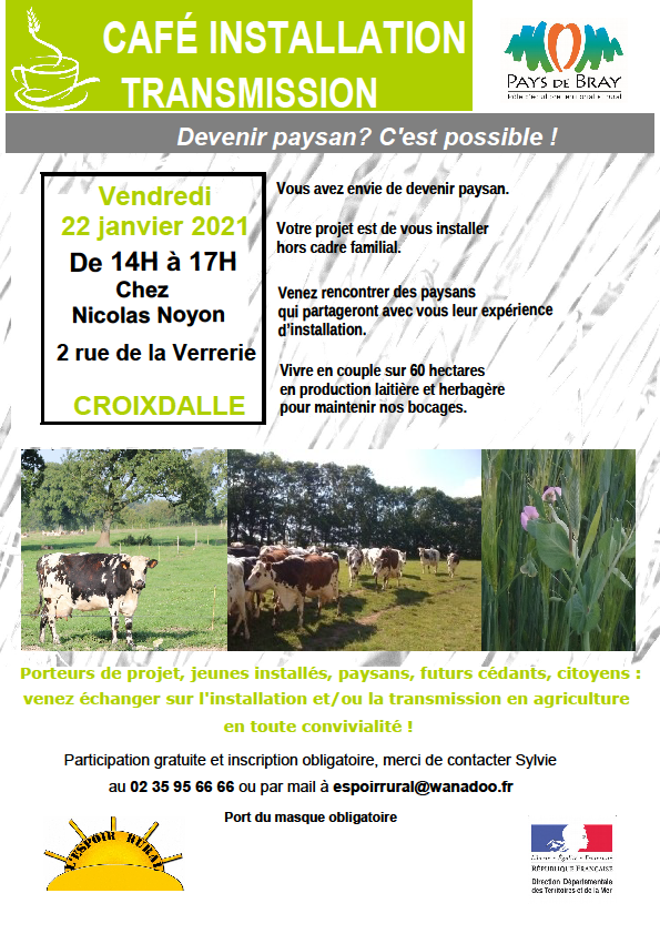 Café Installation Seine-Maritime janvier 2021