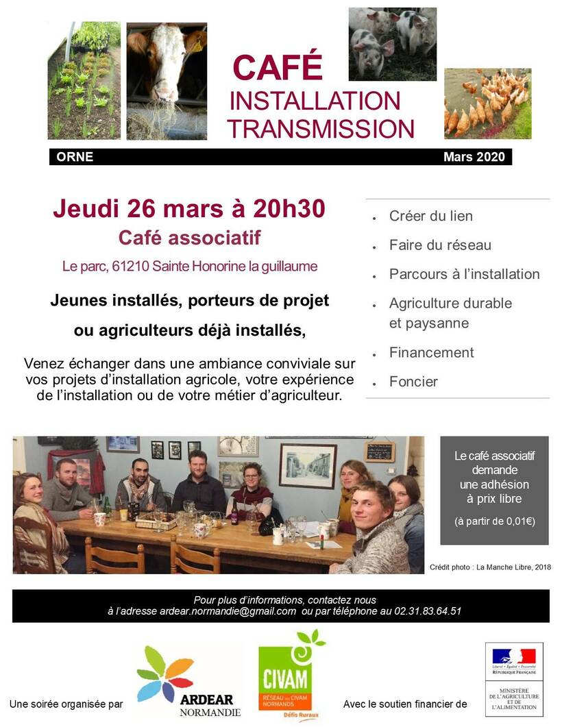 Café Installation mars 2020 Orne