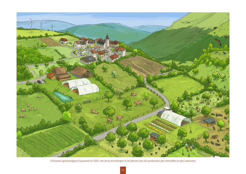 L'Occitanie agroécologique et paysanne 2050 : des zones de montagne et de piémont avec des productions plus diversifiées et plus autonomes